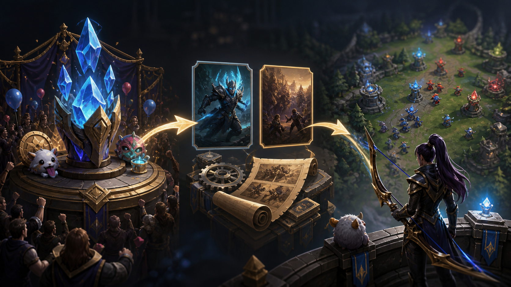a cause-change-outcome explainer mapping at least two exact article facts from LoL 26.16 Puts ADCs and Events in Focus | League of Legends coverage focused on 26.16, Legends Commun