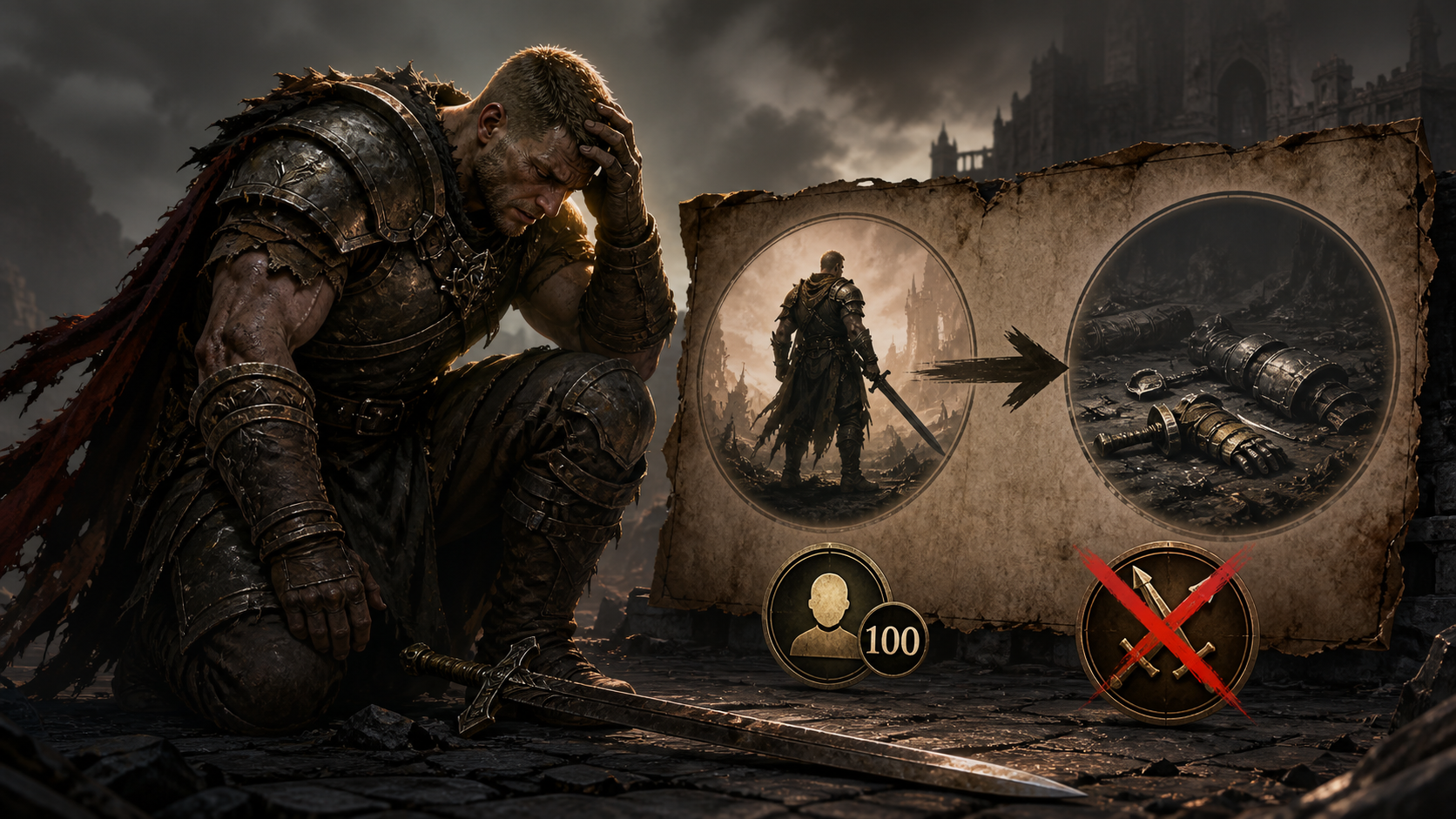 one front-page editorial synthesis of the headline and two exact article facts from Path of Exile 2 Player Deleted Level 100 Warrior | A source-routed guide to The Third Edict, Ret